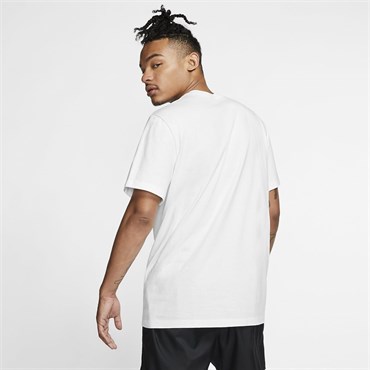 Nike M Nsw Tee Just Do It Swoosh Erkek Beyaz T-shirt - AR5006-107