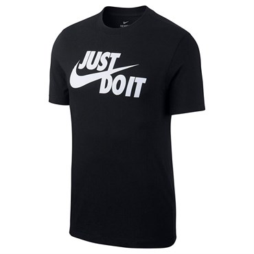 Nike M Nsw Tee Just Do It Swoosh Erkek Siyah T-shirt - AR5006-011