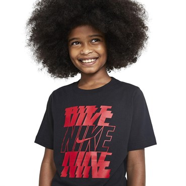 Nike U Nsw Tee Stack Çocuk Siyah T-shirt - DC7794-010