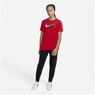 Nike U Nsw Tee Swoosh Çocuk Kırmızı T-shirt - DC7796-657