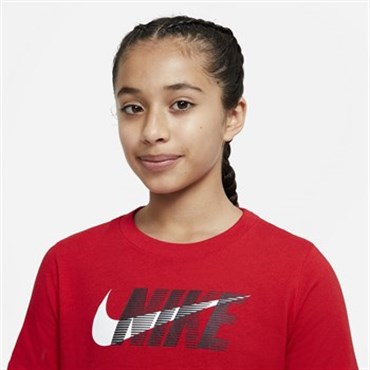 Nike U Nsw Tee Swoosh Çocuk Kırmızı T-shirt - DC7796-657