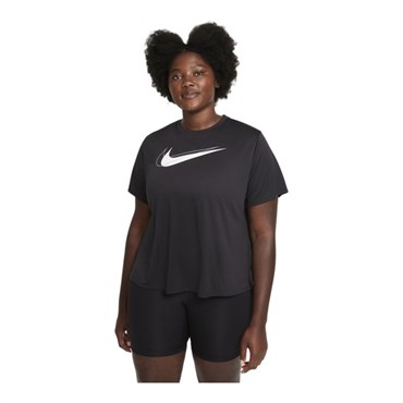 Nike W Nk Df Swsh Run Top Ss Kadın Siyah T-shirt - DD4898-010