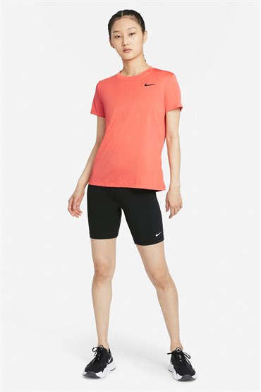 Nike W Nk Dry Leg Tee Crew Kadın Turuncu T-shirt - AQ3210-814