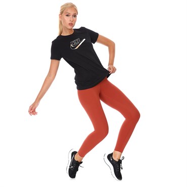 Nike W Nsw Tee Futura Kadın Siyah T-shirt - DJ1820-010