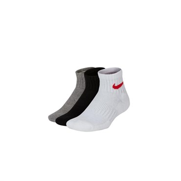Nike Y Nk Everyday Cush Ankle 3Pr Çocuk Karışık Renkli Çorap - SX6844-901