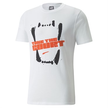 Puma 4Th Quarter Ss Tee Erkek Beyaz Günlük T-shirt - 532361-10