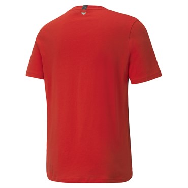 Puma As Graphic Tee Erkek Kırmızı T-Shirt - 84613511