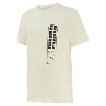 Puma Blank Base Men’S Tee Erkek Krem Günlük T-shirt - 673924-01