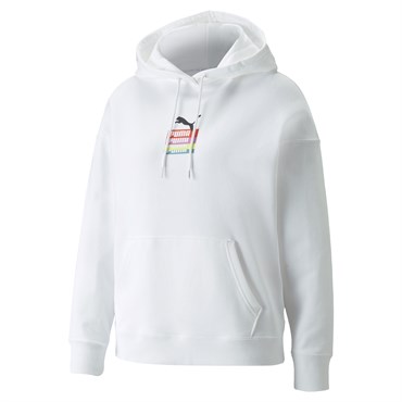 Puma Brand Love Hoodie Tr Kadın Beyaz Günlük Sweatshirt - 534352-02