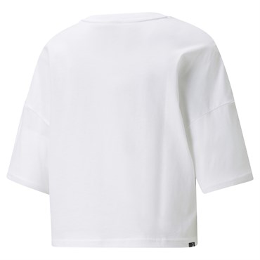 Puma Brand Love Oversized Tee Kadın Beyaz Günlük T-shirt - 534350-02
