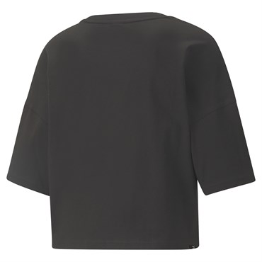 Puma Brand Love Oversized Tee Kadın Siyah Günlük T-shirt - 534350-01