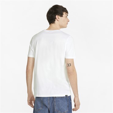 Puma Brand Love Tee Erkek Beyaz Günlük T-shirt - 533653-02