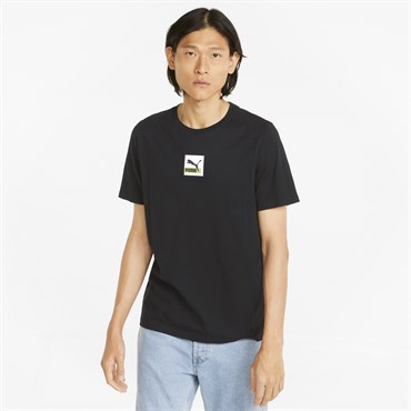 Puma Brand Love Tee Erkek Siyah Günlük T-shirt - 533653-01