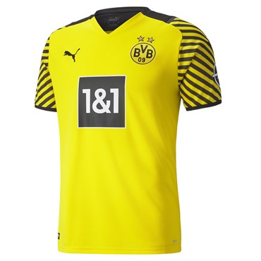 Puma BVB HOME Shirt Replica w Erkek Sarı T-shirt - 75903601