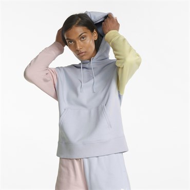 Puma Classics Block Hoodie Tr Kadın Mavi Günlük Sweatshirt - 535065-21