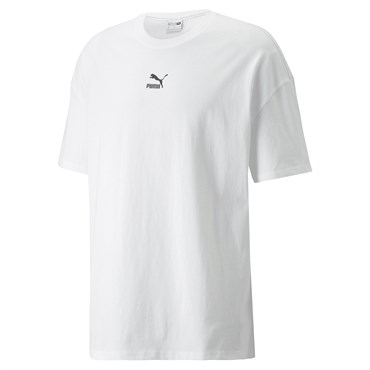 Puma Classics Boxy Tee Erkek Beyaz Günlük T-shirt - 532135-02
