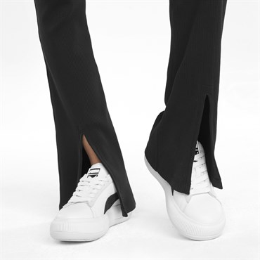 Puma Classics Ribbed Slit Pants Kadın Siyah Eşofman Altı - 53161401