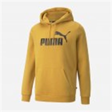 Puma Ess Big Logo Hoodie Fl (S) Erkek Sarı Sweatshirt - 58668737