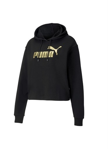 Puma Ess+ Metallic Cropped Hoody Tr Kadın Sweatshirts - 58241156