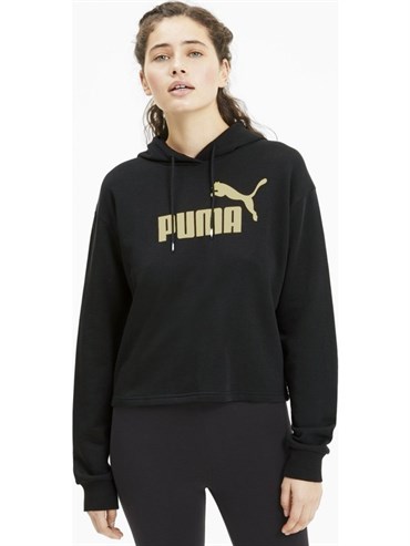 Puma Ess+ Metallic Cropped Hoody Tr Kadın Sweatshirts - 58241156