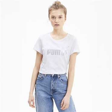 Puma Ess+ Metallic Tee Kadın Üst & T-shirt - 58240752