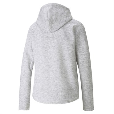 Puma Evostripe Full-Zip Hoodie Kadın Beyaz Sweatshirt - 58915702
