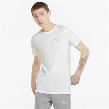 Puma Evostripe Tee Erkek Beyaz Günlük T-shirt - 847394-02