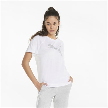 Puma Evostripe Tee Kadın Beyaz Günlük T-shirt - 847070-02