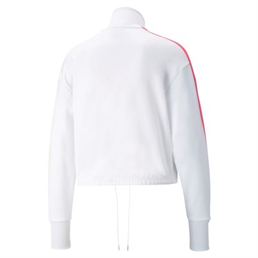 Puma Iconic T7 Crop Jacket Pt Kadın Beyaz Sweatshirt - 53162302