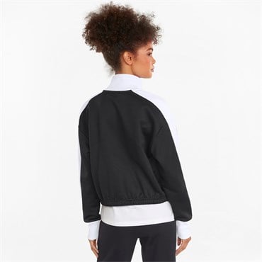 Puma Iconic T7 Crop Jacket PT Kadın Siyah Sweatshirt - 53162301