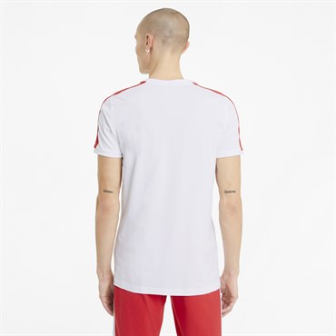 Puma Iconic T7 Tee Erkek Beyaz Günlük T-shirt - 599869-52