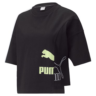 Puma Mis Oversized Tee Kadın Siyah Günlük T-shirt - 534468-01