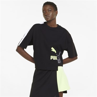 Puma Mis Oversized Tee Kadın Siyah Günlük T-shirt - 534468-01
