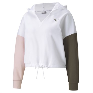 Puma Modern Sports Hoodie Kadın Beyaz Sweatshirt - 58948602