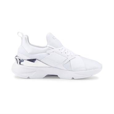 Puma Muse X5 Metal Wns Kadın Beyaz Günlük Spor Ayakkabı - 383954-02