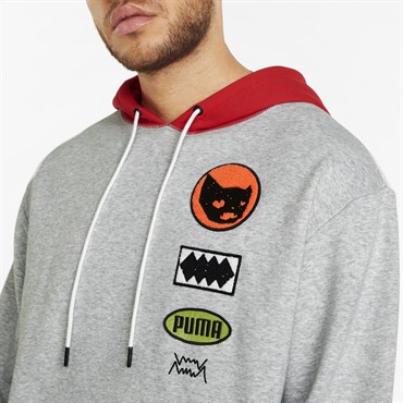 Puma Playbook Pullover Erkek Gri Günlük Sweatshirt - 534188-01