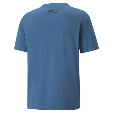 Puma Puma X Garfıeld Graphic Tee Erkek Mavi Günlük T-shirt - 534433-48