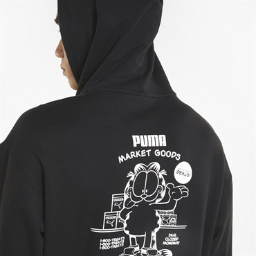 Puma Puma X Garfıeld Hoodie Erkek Siyah Günlük Sweatshirt - 534435-01