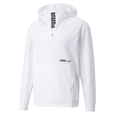 Puma RAD CAL Half Zip DK Erkek Beyaz Sweatshirt - 58938902