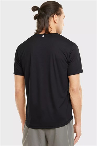 Puma RUN LOGO SS TEE M Erkek Siyah T-shirt - 52085501