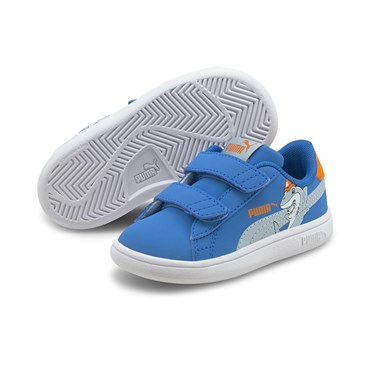 Puma Smash V2 Lil Bebek Mavi Günlük Ayakkabı - 38090501