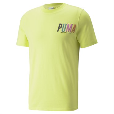 Puma Swxp Graphic Tee Erkek Sarı Günlük T-shirt - 533623-29