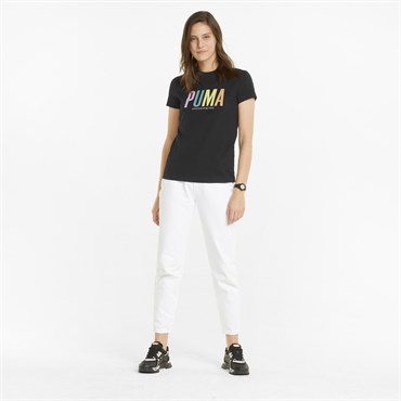 Puma Swxp Graphic Tee Kadın Siyah Günlük T-shirt - 533559-01