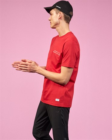 Skechers Graphic Tee M Crew Neck T-Shirt Erkek Kırmızı Üst & T-shirt - S211567-600