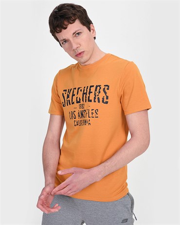Skechers Graphic Tee S M Aging Brand Print Erkek Üst & T-shirt - S201198-700