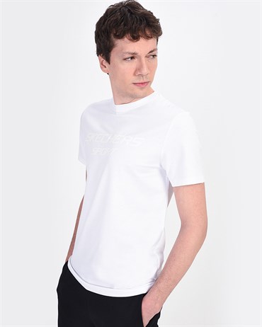 Skechers Graphic Tee S M Light Up Logo Erkek Üst & T-shirt - S201270-100