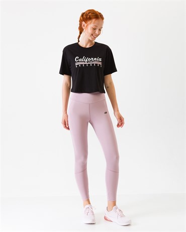 Skechers Graphic Tee S W California Cropped Kadın Üst & T-shirt - S201117-001