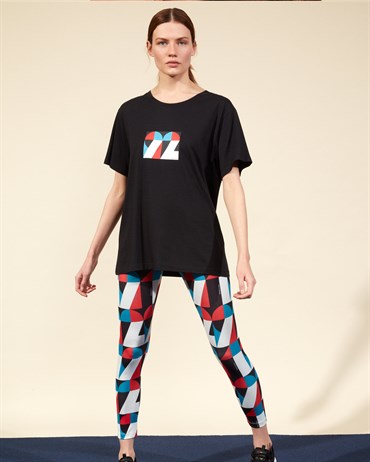 Skechers Graphic Tee W Crew Neck T-Shirt Kadın Siyah Üst & T-shirt - S211160-001
