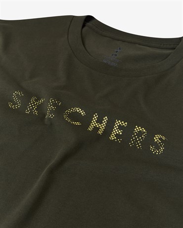 Skechers M Camo Logo T-Shirt Erkek Haki T-shirt - S212191-801