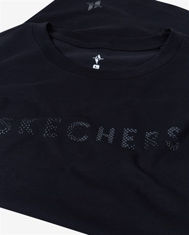 Skechers M Camo Logo T-Shirt Erkek Siyah T-shirt - S212191-001